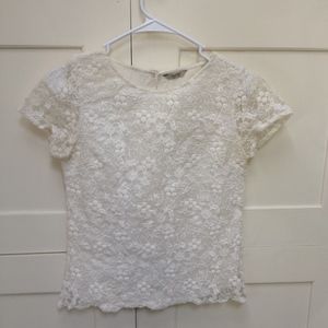 Jack Wills White Lace Top